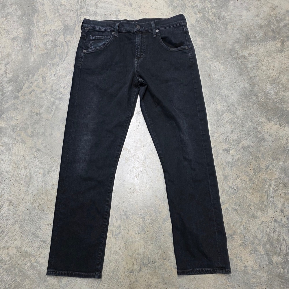 Citizens of Humanity Emerson Boyfriend Jeans Black Wash Size 26‎